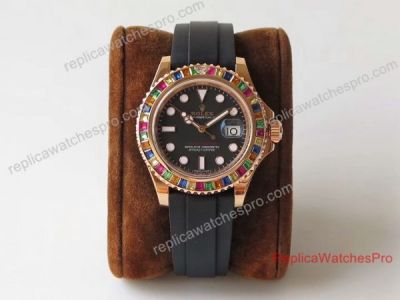 Noob Yachtmaster Swiss Rose Gold Candy Replica rolex tutti frutti price